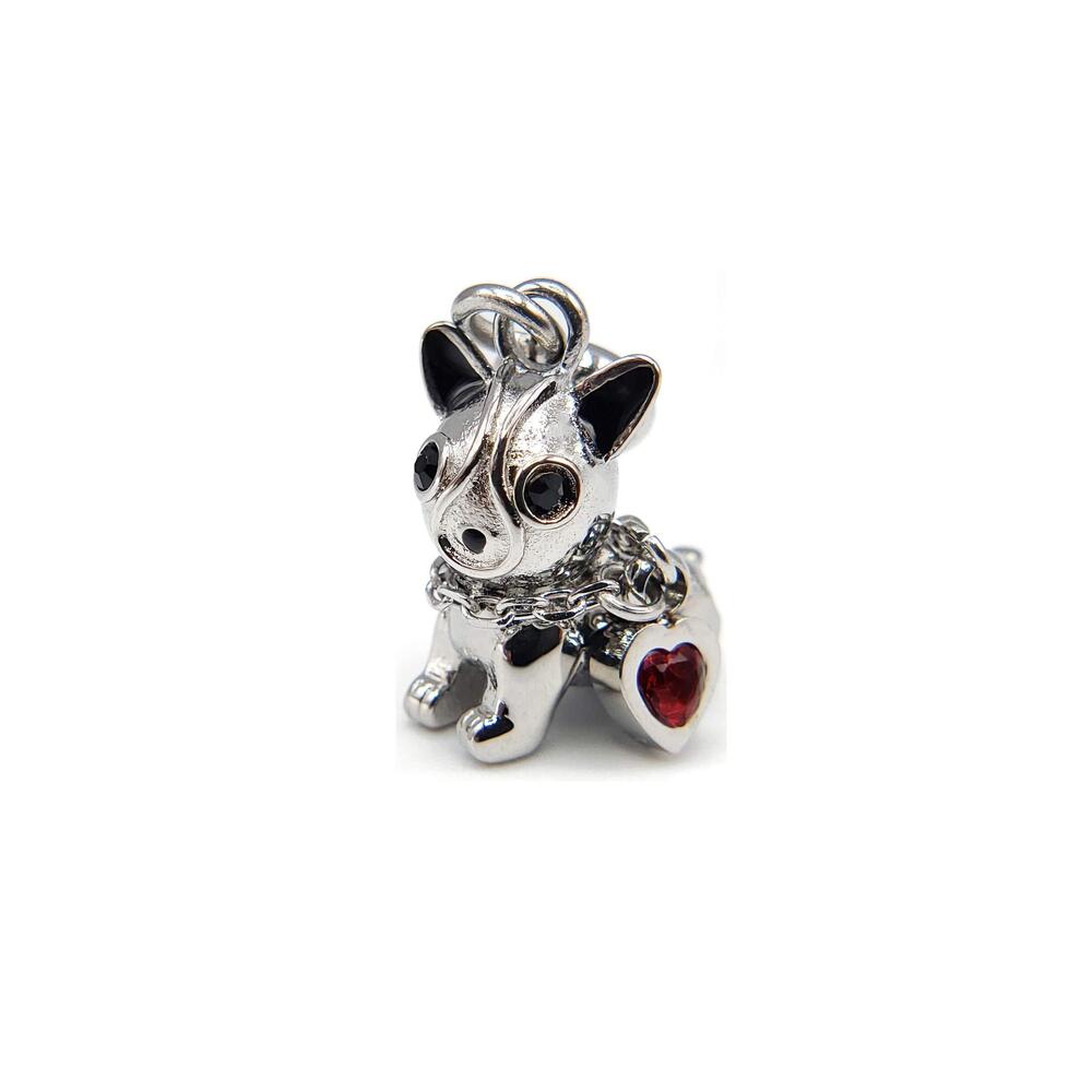 8027 Corgi Charm for Bracelets - Polished Stainless Steel Charms - Dangling